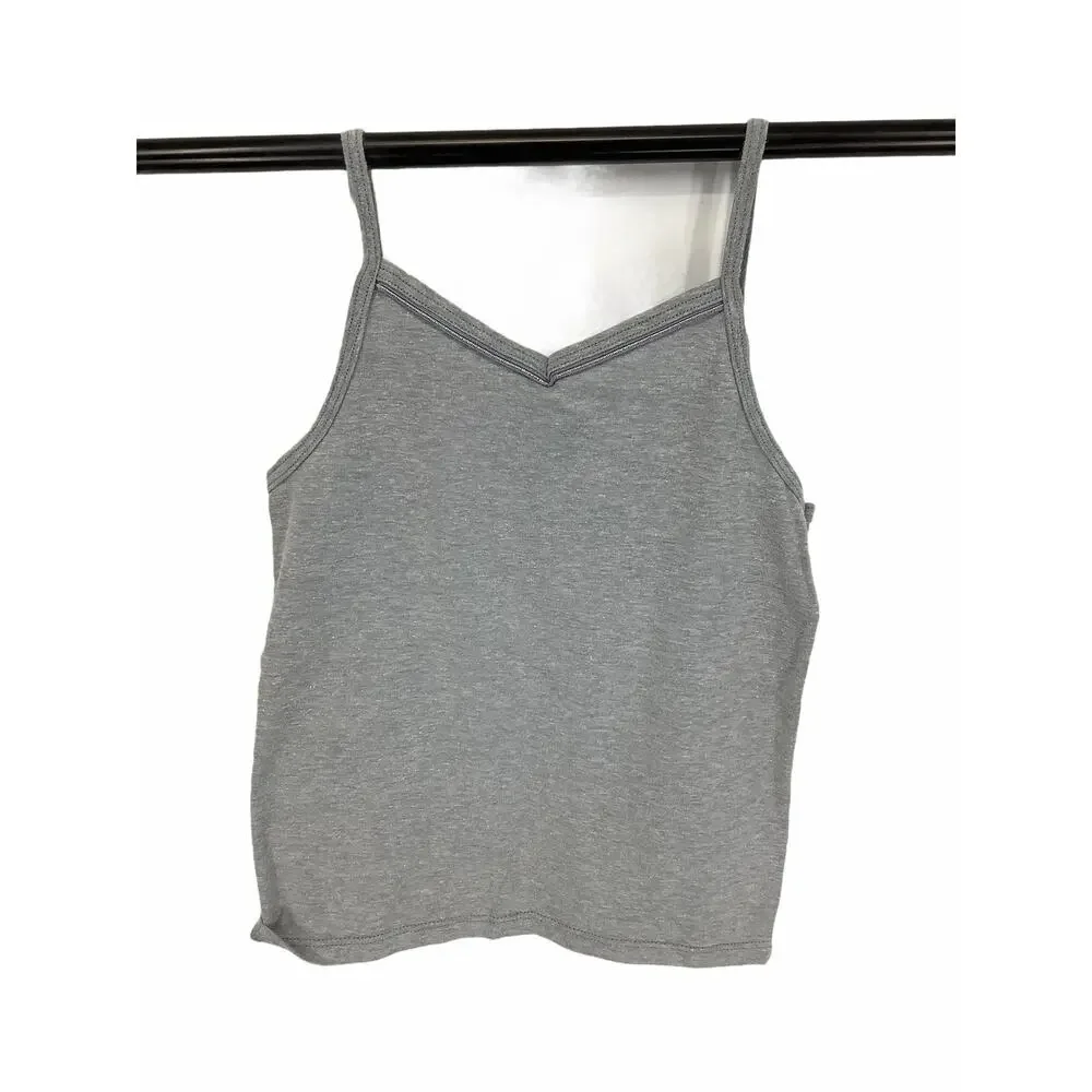 Hanes Old Navy 2 White Gray Tank Tops Medium 7/8
